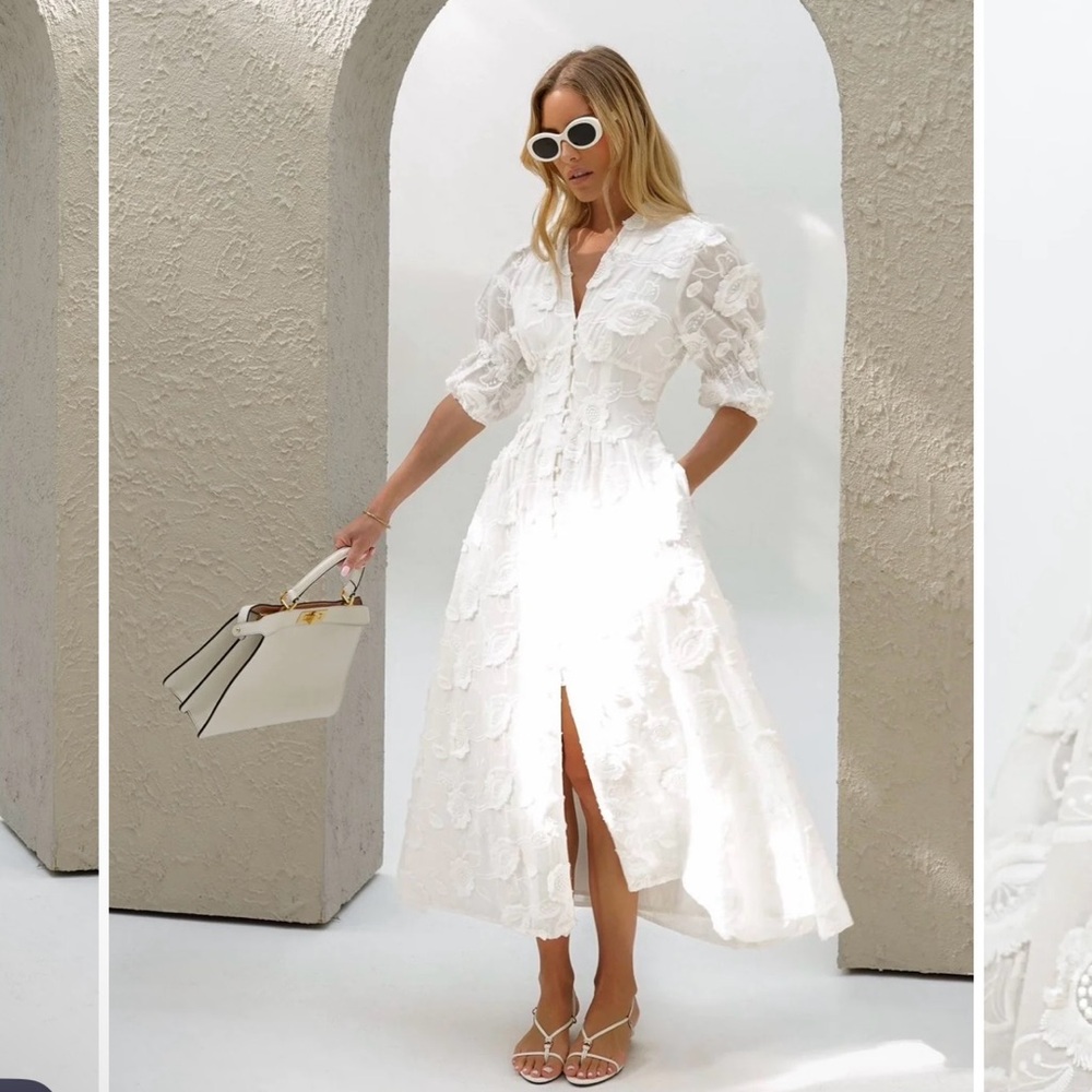 VITA GRACE Embroidered Dress